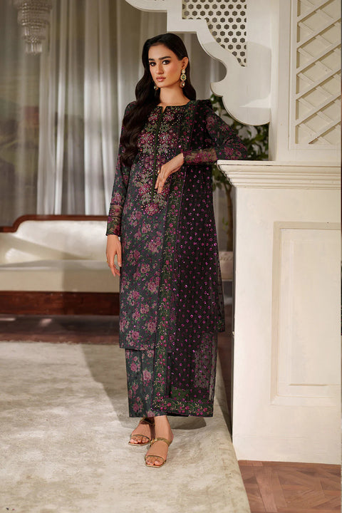 IZNIK - 3 Piece Unstitched Embroidered Lawn Suit : UE-537