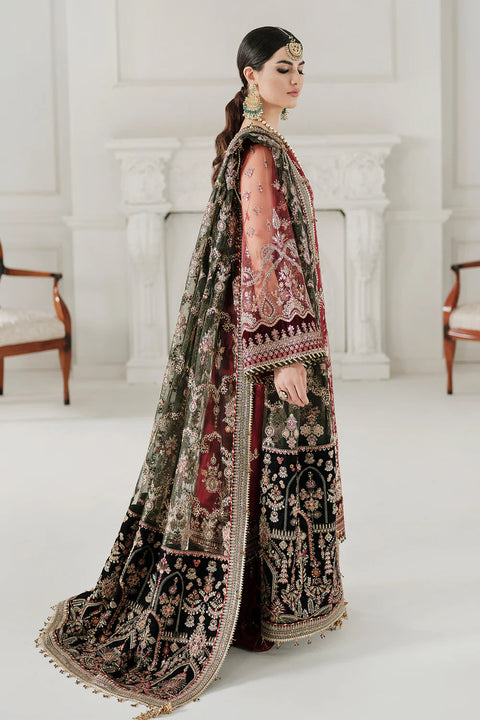 BAROQUE Chantelle Bareeze Net Unstitched Embroidered 3Pc Suit CH10-07