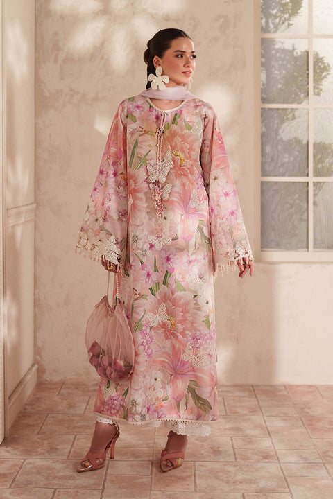 BAROQUE - 3 Piece Unstitched Embroidered Lawn Suit :UF-4412