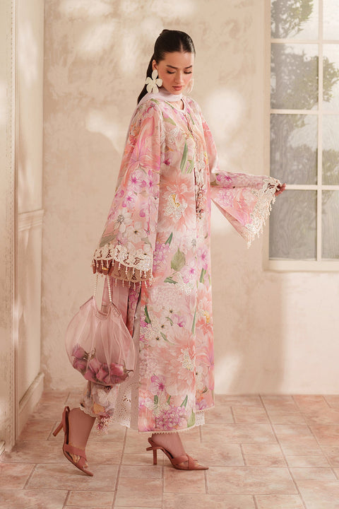 BAROQUE - 3 Piece Unstitched Embroidered Lawn Suit :UF-4412