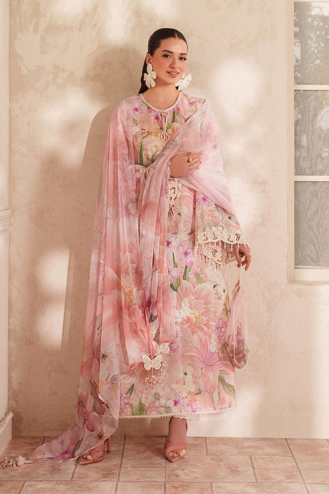 BAROQUE - 3 Piece Unstitched Embroidered Lawn Suit :UF-4412
