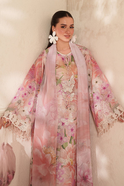 BAROQUE - 3 Piece Unstitched Embroidered Lawn Suit :UF-4412