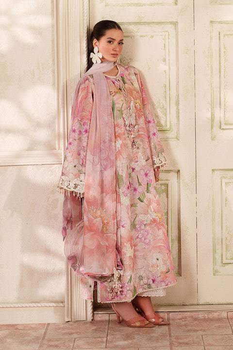 BAROQUE - 3 Piece Unstitched Embroidered Lawn Suit :UF-4412