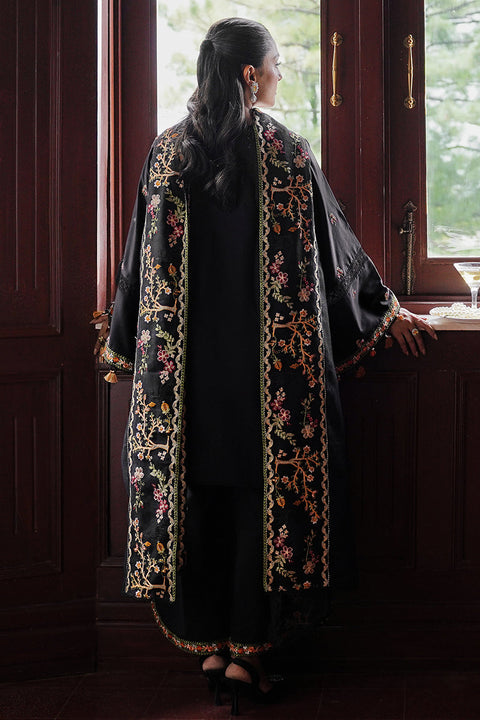 CROSS STITCH - 3PC DHANAK EMBROIDERED SHIRT WITH DHANAK EMBROIDERED SHAWL AND TROUSER - KAPR1804