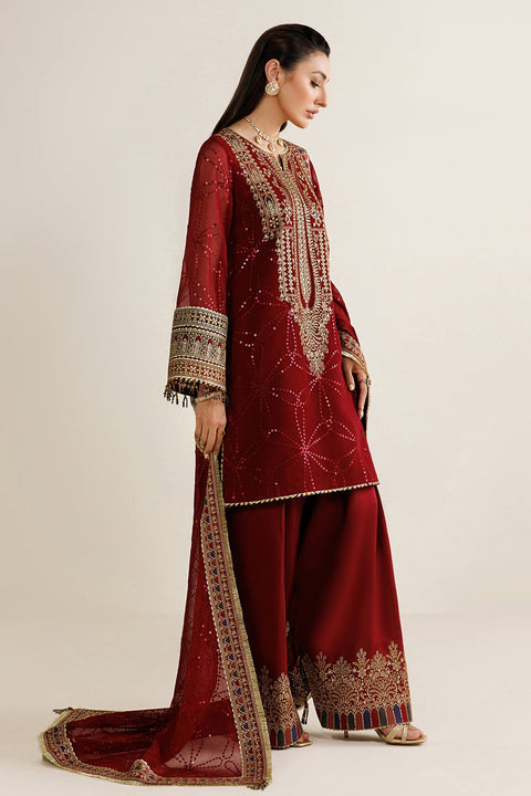 JAZMIN Wedding Chiffon Embroidered Unstitched Collection  UC-3124