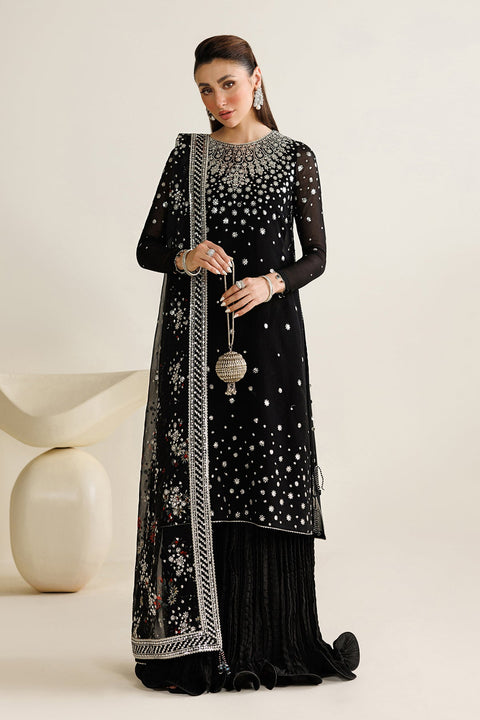 JAZMIN  - 3 Piece Unstitched Embroidered Chiffon Suit : UC-3127