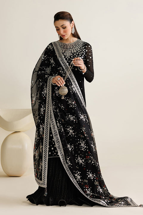 JAZMIN  - 3 Piece Unstitched Embroidered Chiffon Suit : UC-3127