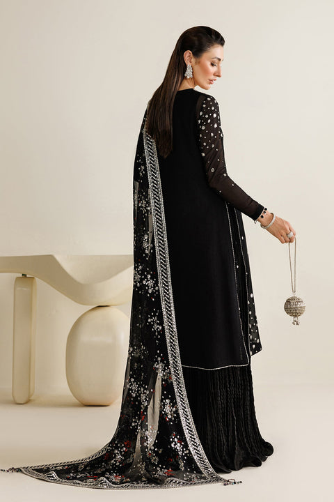 JAZMIN  - 3 Piece Unstitched Embroidered Chiffon Suit : UC-3127