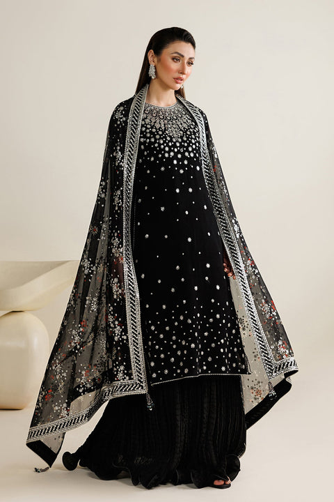 JAZMIN  - 3 Piece Unstitched Embroidered Chiffon Suit : UC-3127