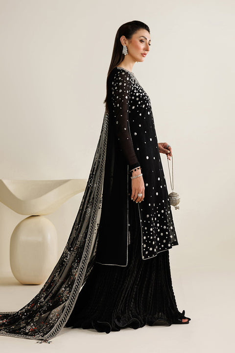 JAZMIN  - 3 Piece Unstitched Embroidered Chiffon Suit : UC-3127