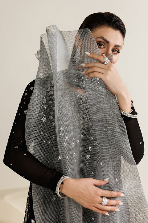 JAZMIN  - 3 Piece Unstitched Embroidered Chiffon Suit : UC-3127