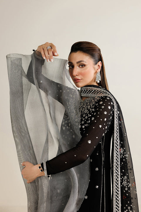 JAZMIN  - 3 Piece Unstitched Embroidered Chiffon Suit : UC-3127