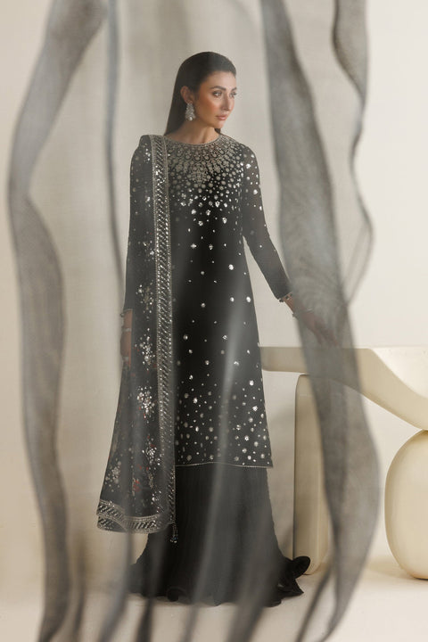 JAZMIN  - 3 Piece Unstitched Embroidered Chiffon Suit : UC-3127