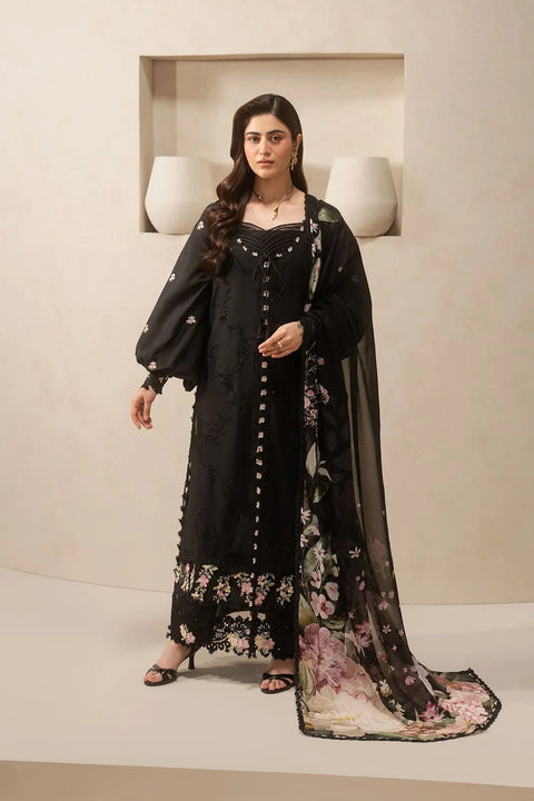 Elaf Premium - 3-piece luxury unstiched embroidered dress- (EHC-5A)