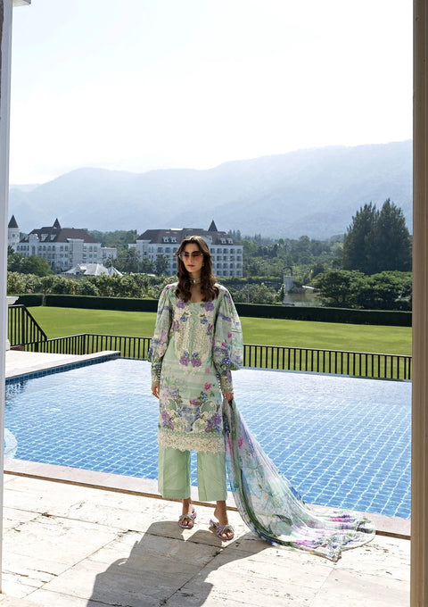 ELAF - 3 Piece Unstitched Embroidered Lawn Suit ESA-6B