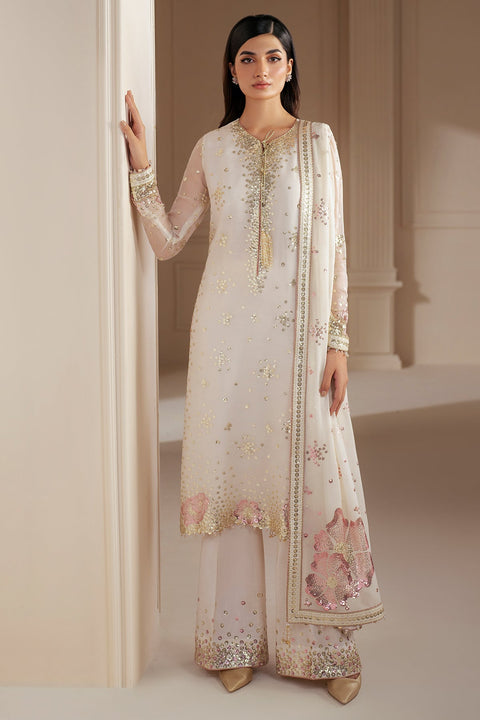 JAZMIN - 3PC CHIFFON EMBROIDERED WITH EMBROIDERED DUPATTA -UC-3069