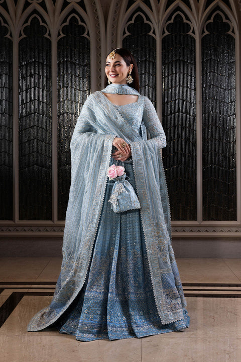 FAIZA SAQLAIN - Embroidered Unstitched 3 Piece Net Suit FSC-MIYAH-24-Party Wear