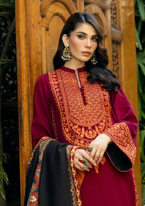 ZAINAB CHOTTANI - 3PC LAWN EMBROIDERED SHIRT WITH PRINTED DUPATTA AND TROUSER - ZC#10 - Sila