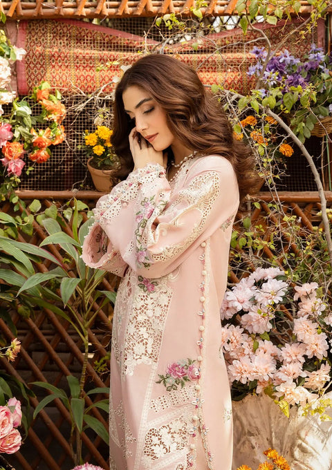 Elaf Luxury Lawn Unstitched Embroidered Collection with Cottom net Dupatta - ELM-2A MAHGUL