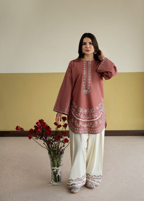 URGE - 2PC LAWN EMBROIDERED SHIRT AND EMBROIDERED TROUSER - ZARIF