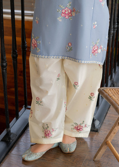 URGE - 2PC LAWN EMBROIDERED SHIRT AND EMBROIDERED TROUSER - AQR