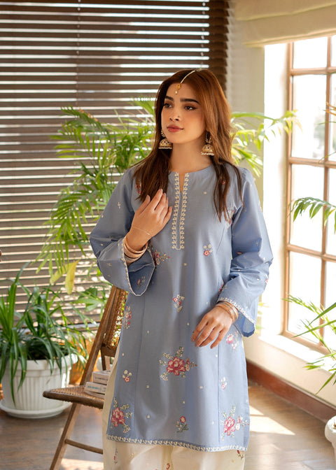 URGE - 2PC LAWN EMBROIDERED SHIRT AND EMBROIDERED TROUSER - AQR
