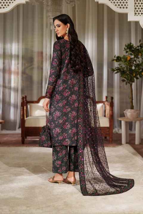 IZNIK - 3 Piece Unstitched Embroidered Lawn Suit : UE-537