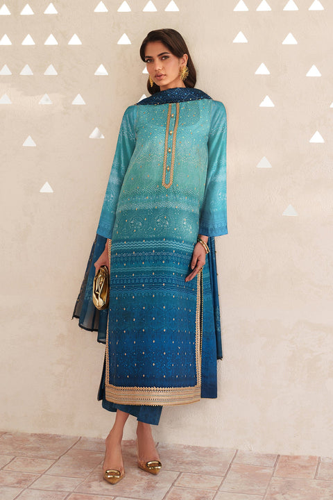 BAROQUE - Luxury Lawn 3 Piece Unstitched - UF-4400