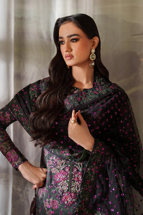 IZNIK - 3 Piece Unstitched Embroidered Lawn Suit : UE-537