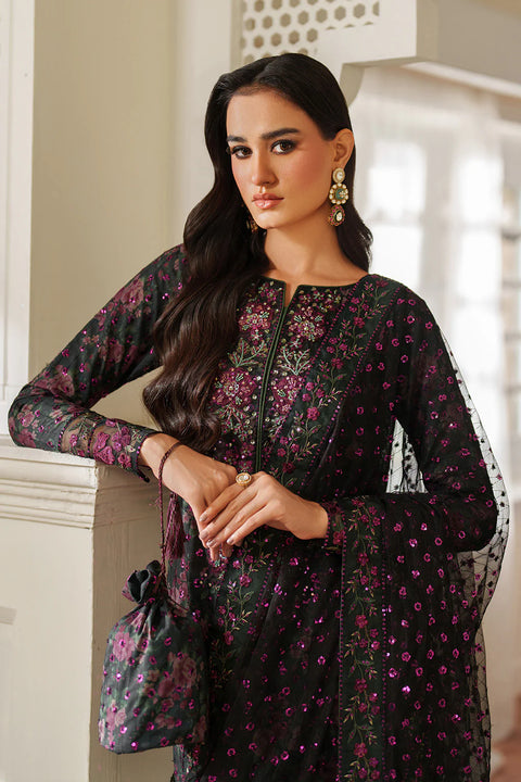 IZNIK - 3 Piece Unstitched Embroidered Lawn Suit : UE-537