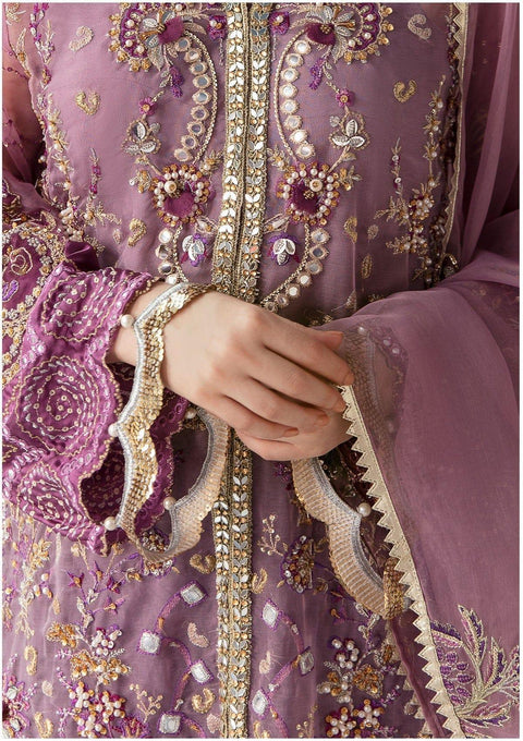 ELAF - WEDDING COLLECTION 3PC UNSTITCHED EMBROIDERED ORGANZA WEDDING COLLECTION - UF-526-PINK