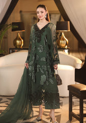 MARIA B - 3 Piece Unstitched Embroidered Chiffon Suit :MPC-26-D7