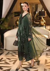 MARIA B - 3 Piece Unstitched Embroidered Chiffon Suit :MPC-26-D7