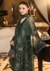MARIA B - 3 Piece Unstitched Embroidered Chiffon Suit :MPC-26-D7