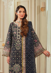 BAROQUE 3pc Unstitched EMBROIDERED ORGANZA Ch13-07