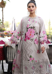 CHARIZMA  - 3PC SILK EMBROIDERED SHIRT WITH SILKD EMBROIDERED DUPATTA AND TROUSER - KPR-22