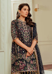 BAROQUE 3pc Unstitched EMBROIDERED ORGANZA Ch13-07