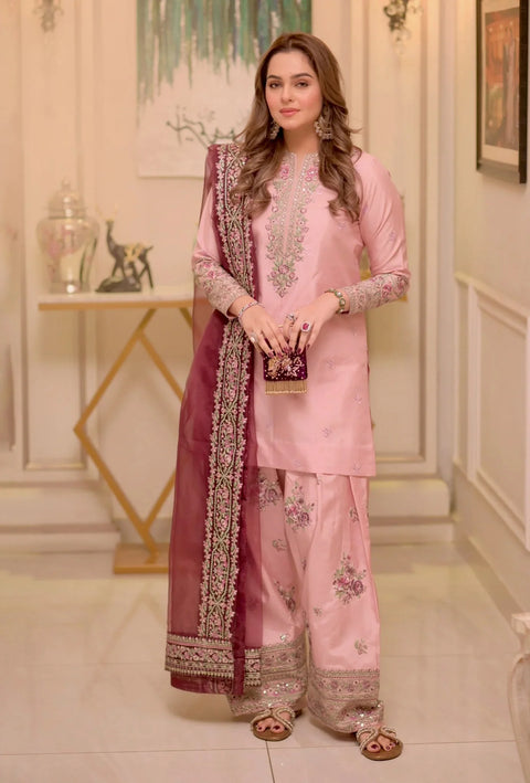 Aneelas Luxury Lawn 3 Piece Unstitched -Lilac Serenity
