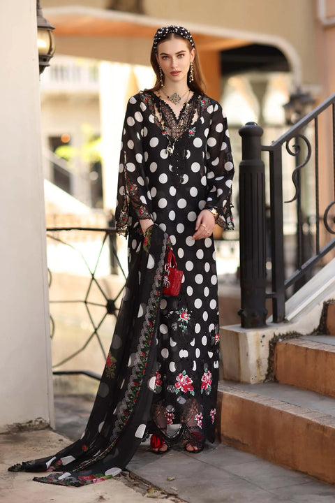 Noor-eid-luxe - 3 Piece Unstitched Embroidered Lawn Suit ESA-6B