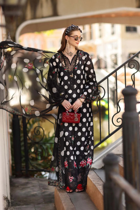 Noor-eid-luxe - 3 Piece Unstitched Embroidered Lawn Suit ESA-6B