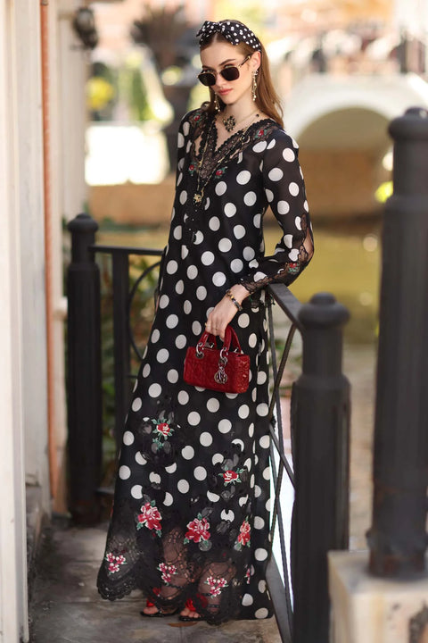 Noor-eid-luxe - 3 Piece Unstitched Embroidered Lawn Suit ESA-6B