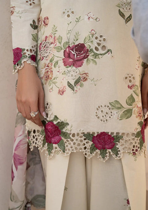 IZNIK -3 Piece Unstitched Embroidered Lawn Suit | EFL-05