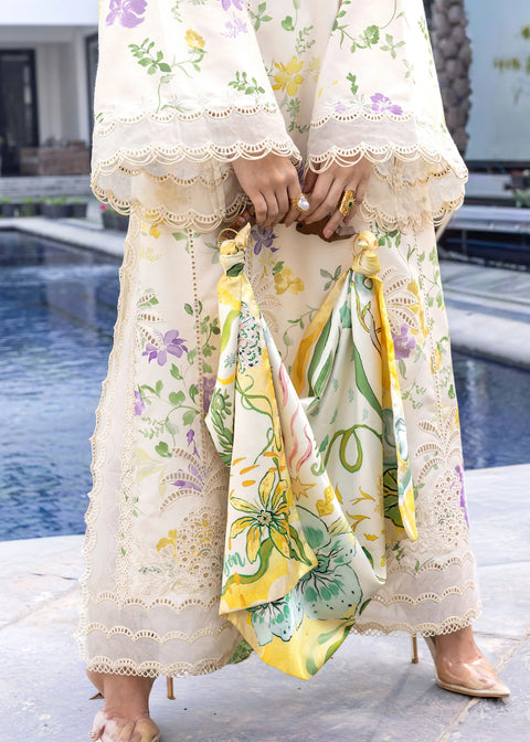 CRIMSON - Luxury Lawn Embroidered Unstitched 3 Piece - TROPIC TEASE - D4A