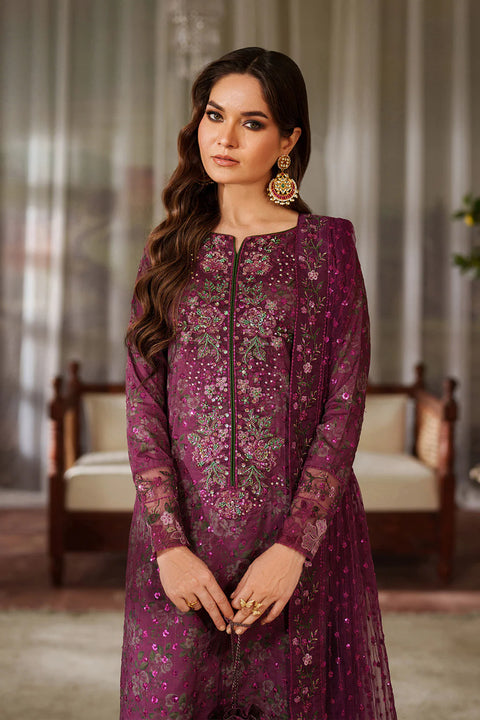 IZNIK - 3 Piece Unstitched Embroidered Lawn Suit : UE-538