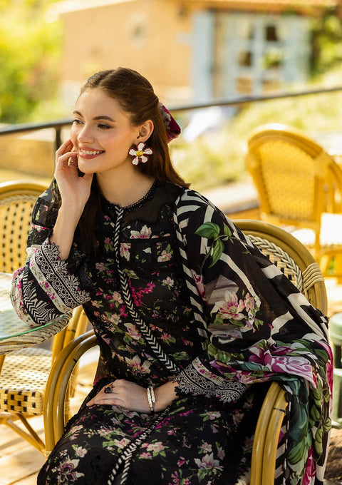 ZAINAB CHOTTANI -3 Piece Unstitched Embroidered Lawn Suit | Zemestan