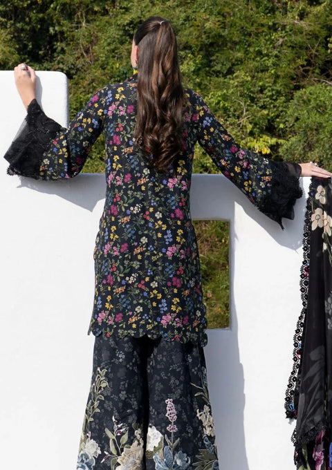 AJR Couture | Printakari Lawn 25 | Midnight Flora