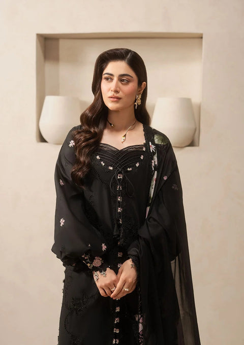 Elaf Premium - 3-piece luxury unstiched embroidered dress- (EHC-5A)