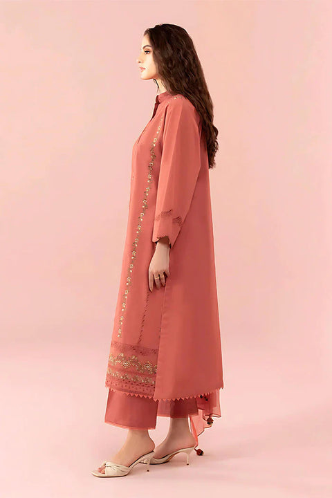 SAPPHIRE - 3PC LAWN EMBROIDERED SHIRT WITH CHIFFON EMBROIDERED DUPATTA AND TROUSER - HZG1505 - Kaprang
