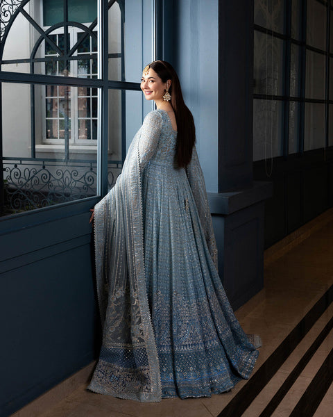 FAIZA SAQLAIN - Embroidered Unstitched 3 Piece Net Suit FSC-MIYAH-24-Party Wear