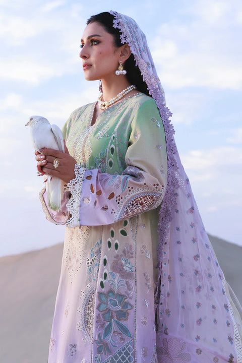 Nureh - Amaris Emelfie NE-228 - Luxury Lawn Embroidered Unstitched 3 Piece
